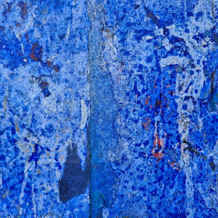 Jacques Lavigne, Sans titre, papier déchiré et acrylique sur toile, 2017
