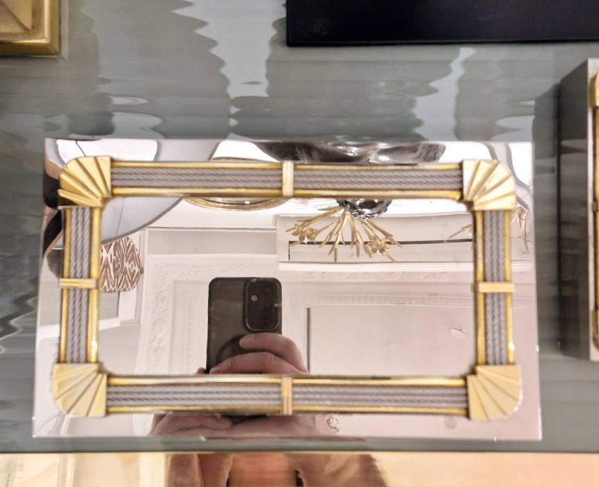Smoker`s set signed FRED, Force 10 collection, silver gilt metal & stee, 1960