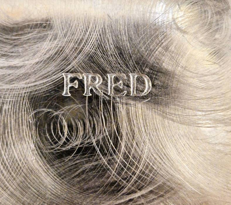 Smoker`s set signed FRED, Force 10 collection, silver gilt metal & stee, 1960
