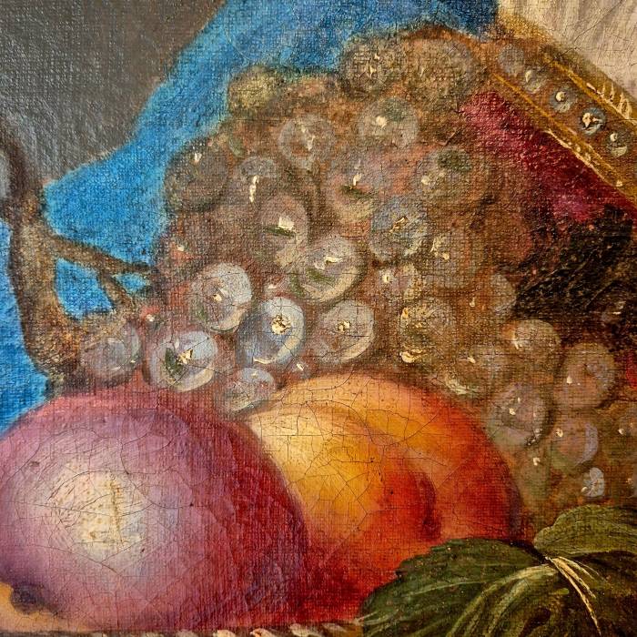 Sybille with turban and fruit bowl, Oil on canvas, 19th century