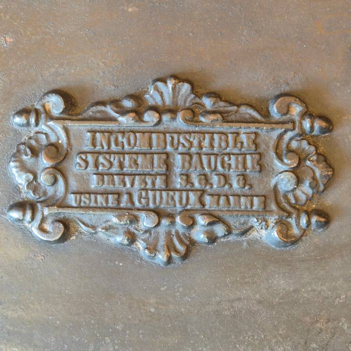 19th century non-combustible cast-iron travel strongbox by Bauche-Fichet, France