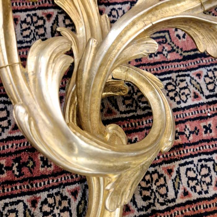 Pair of Louis XV style ormolu sconces from the Napoleon III period
