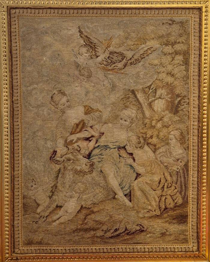 Louis XV style gilded wood firescreen, 19th century