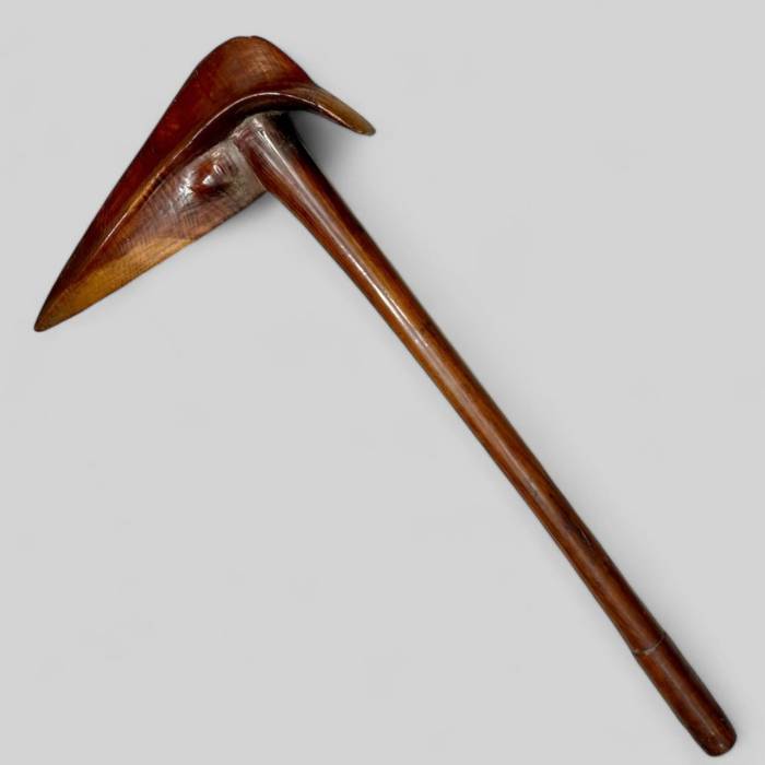 Rare Kanak kagu Wooden Bird Beak Puzzle, New Caledonia, 19th Century