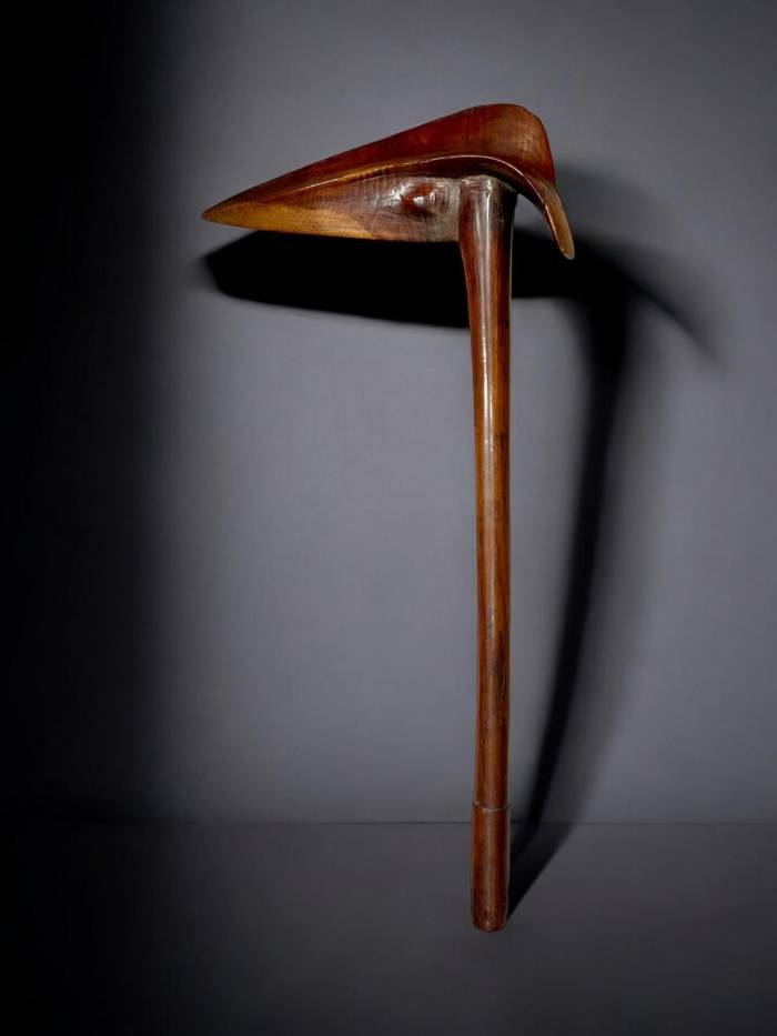 Rare Kanak kagu Wooden Bird Beak Puzzle, New Caledonia, 19th Century