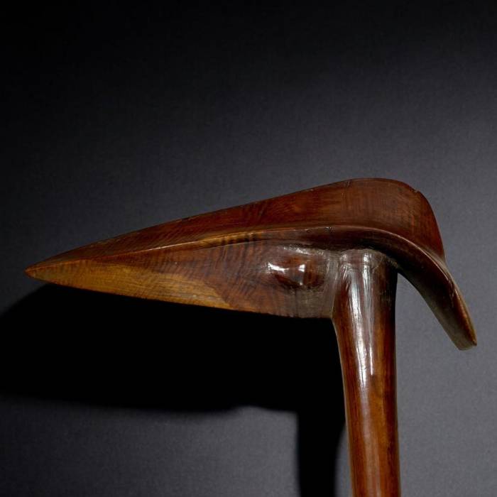 Rare Kanak kagu Wooden Bird Beak Puzzle, New Caledonia, 19th Century