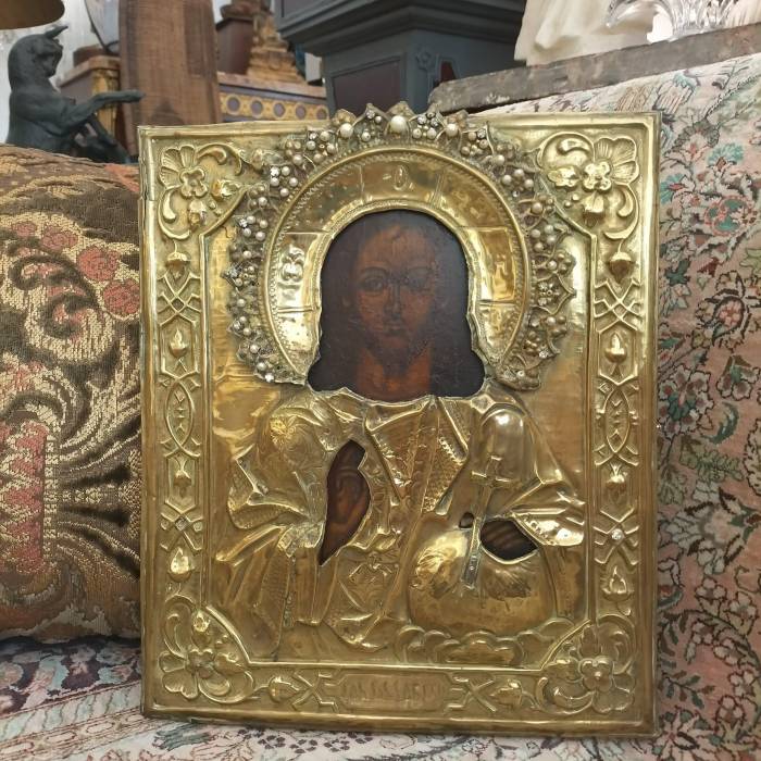 Russian Othodox Icon depicting Christ, 19th Century.
