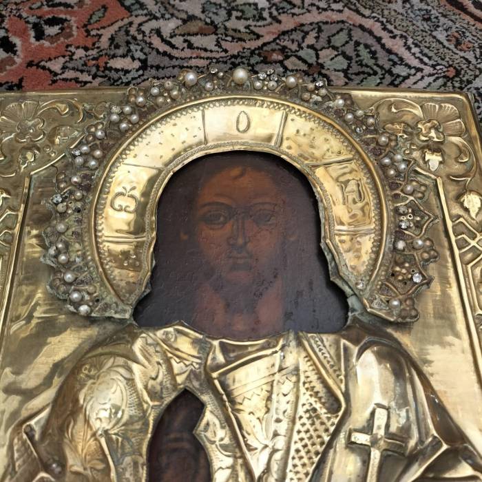 Russian Othodox Icon depicting Christ, 19th Century.
