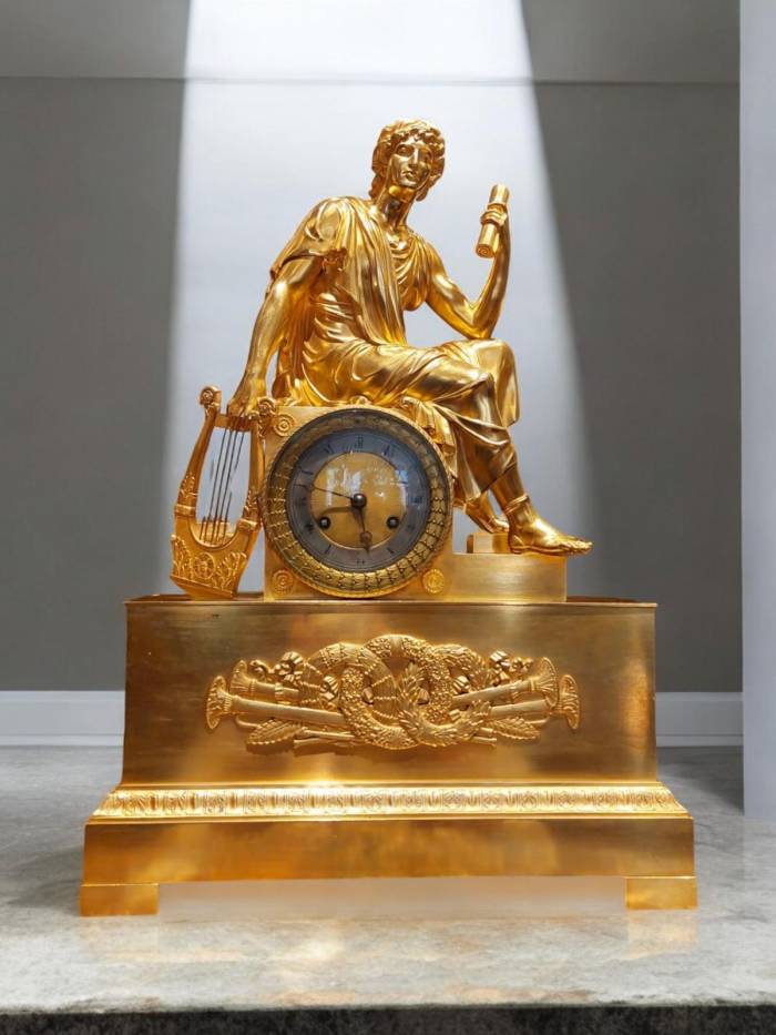 19th Century Mantel Clock from the French Empire Era