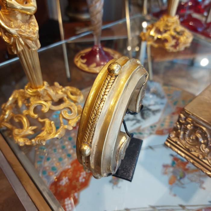 Nigerian 19th Century Gold and bronze trade currency Bracelet