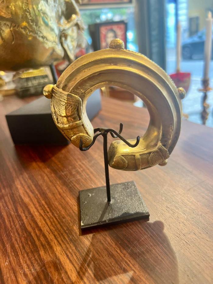Nigerian 19th Century Gold and bronze trade currency Bracelet