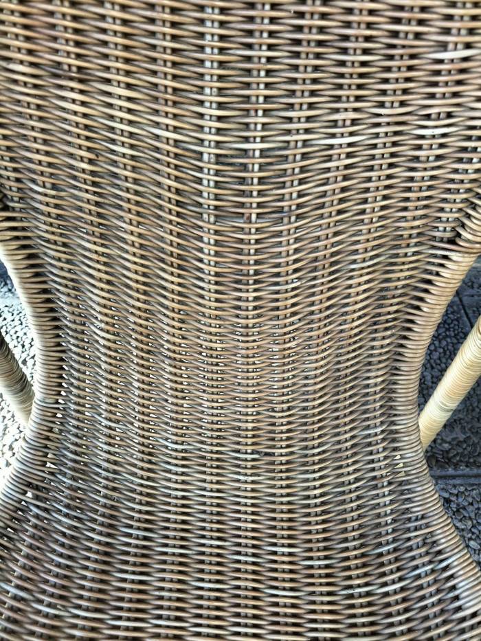 Mid-Century Modern Pair of Wicker Armchairs by Francis Mair