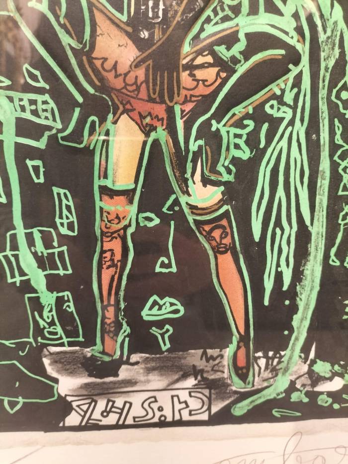 Lithograph by Robert Combas (1957-). Signed and Numbered 4390