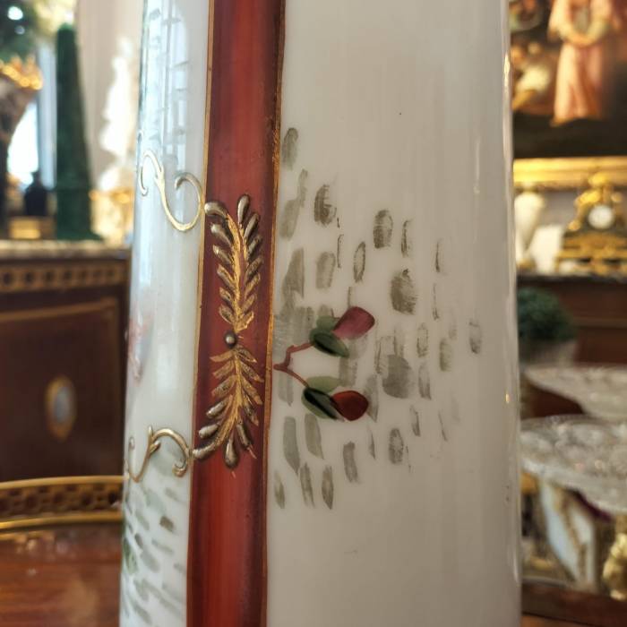 Pair of 19th Century Vases in Opaline Glass