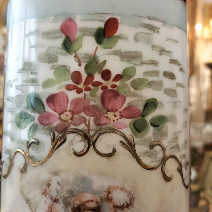 Pair of 19th Century Vases in Opaline Glass