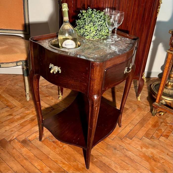 19th Century Walnut Cooler Table in the Transition Louis XV Style