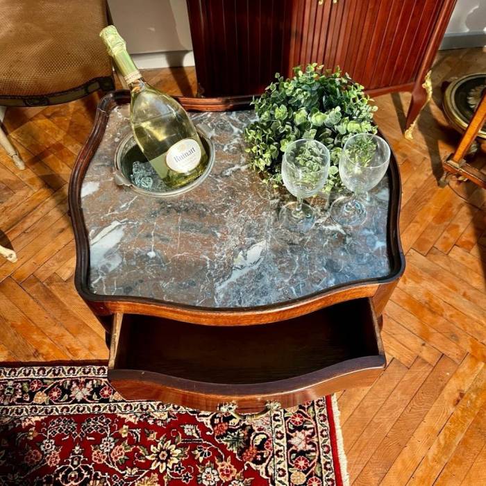 19th Century Walnut Cooler Table in the Transition Louis XV Style
