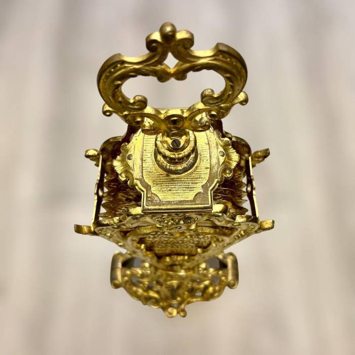 19th Century Fireplace Screen in Gilt Bronze