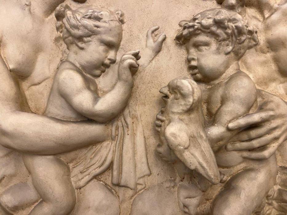 19th Century Framed Relief Sculpture, Inspired by the style of Clodion