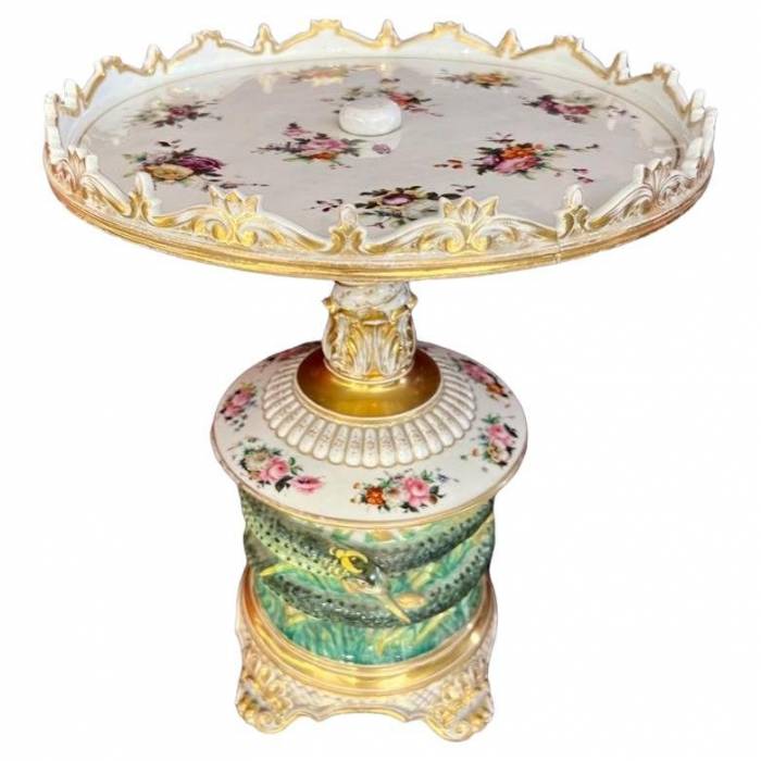 Late 19th Century Pair of Serving Platters in Paris Porcelain