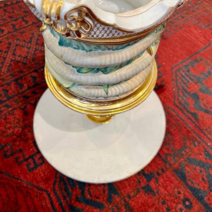 Late 19th Century Pair of Serving Platters in Paris Porcelain