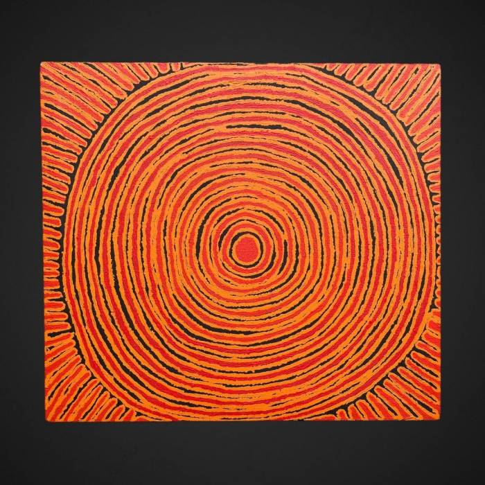 Aboriginal Painting `Ngutjul` by Pantjiya Nungurrayi (1936-)