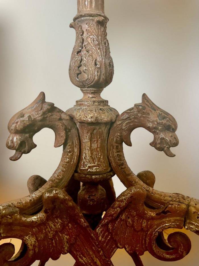 19th Century Large Hexagonal Bronze Jardiniere in the Style of Victor Paillard