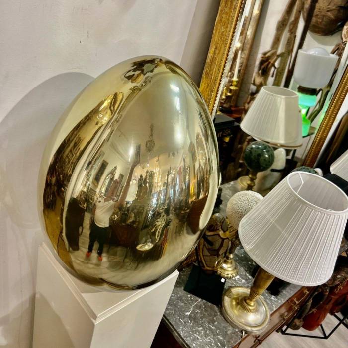 1970`s Pair of Murano Lamps in Gilded Glass