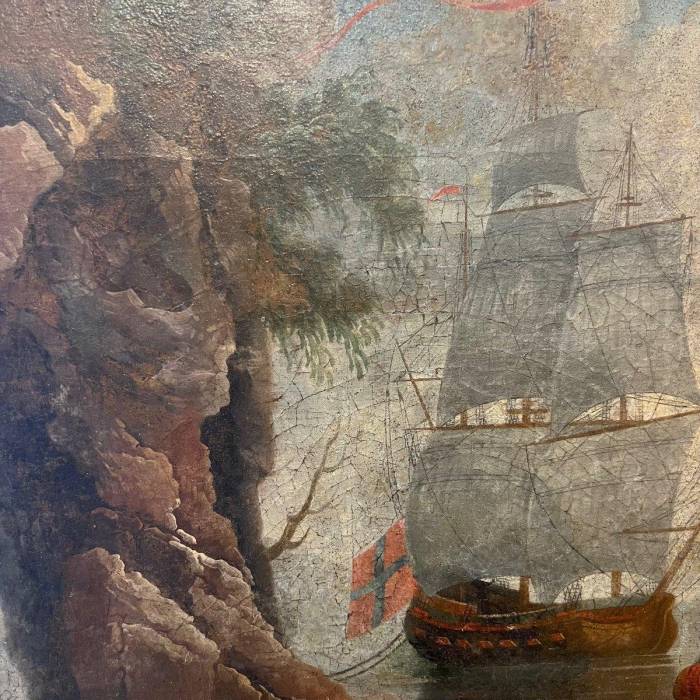 18th-Century Seascape Painting in the Style of Claude-Joseph Vernet