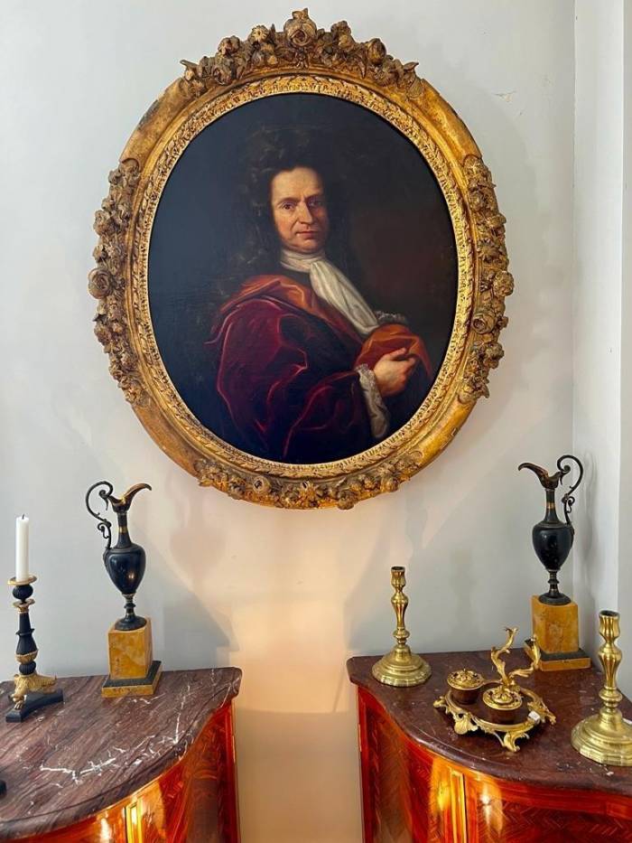 17th Century Oil on Canvas Portrait Painting of a French Nobleman