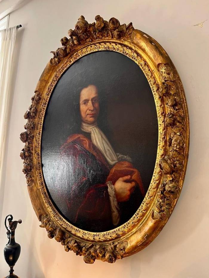 17th Century Oil on Canvas Portrait Painting of a French Nobleman