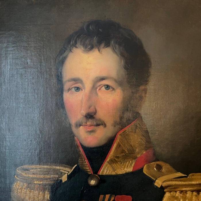 Portrait Of General Goethals Attributed to Gustaaf Wappers (1803-1874)