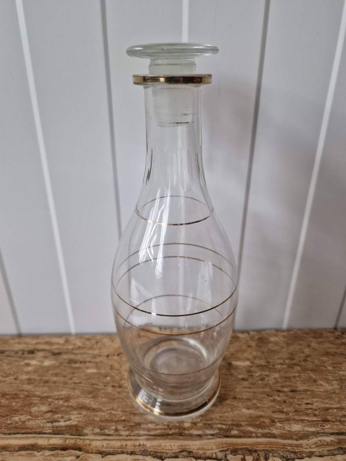Art deco style glass decanter