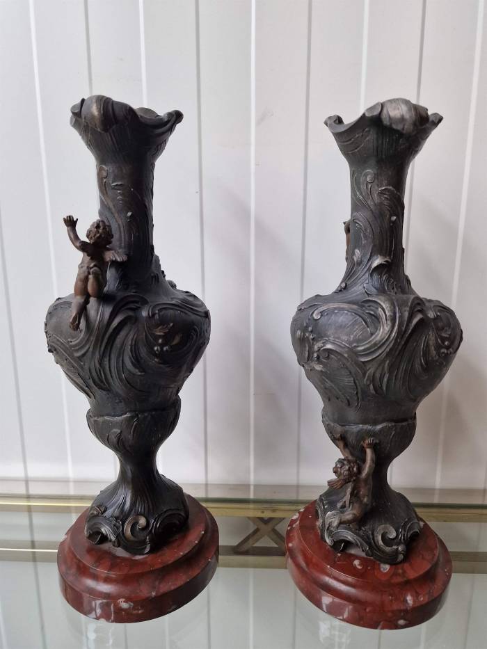 A beautiful pair of vases