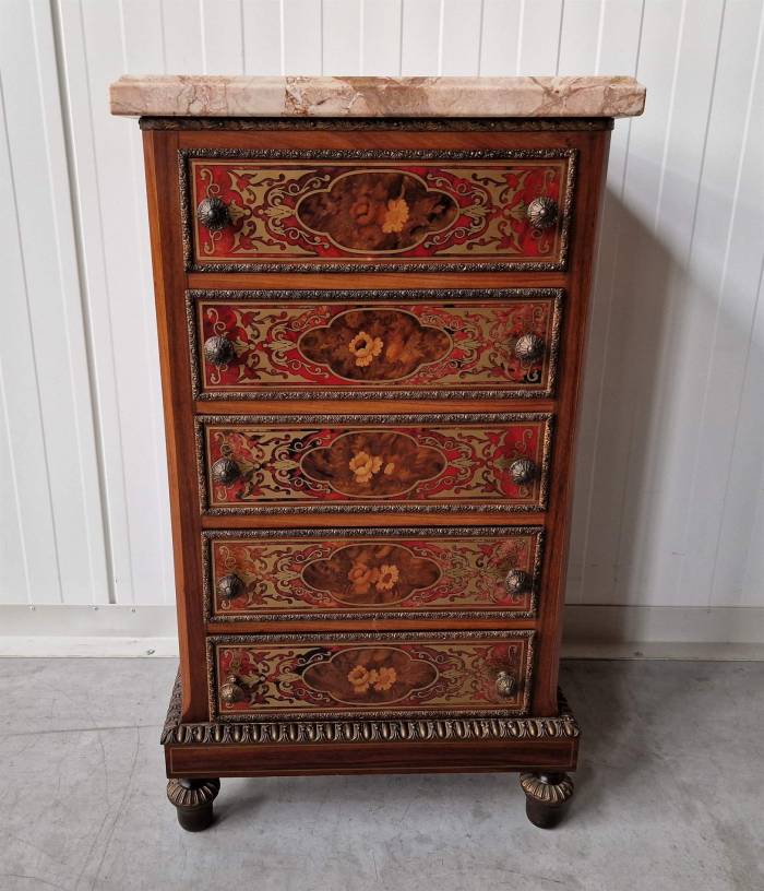 Boulle-style chest of drawers