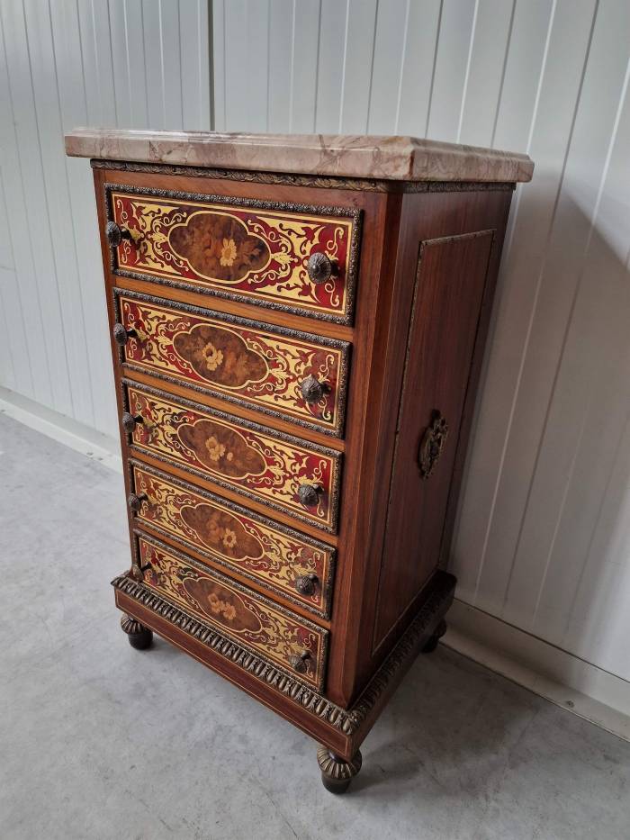 Boulle-style chest of drawers
