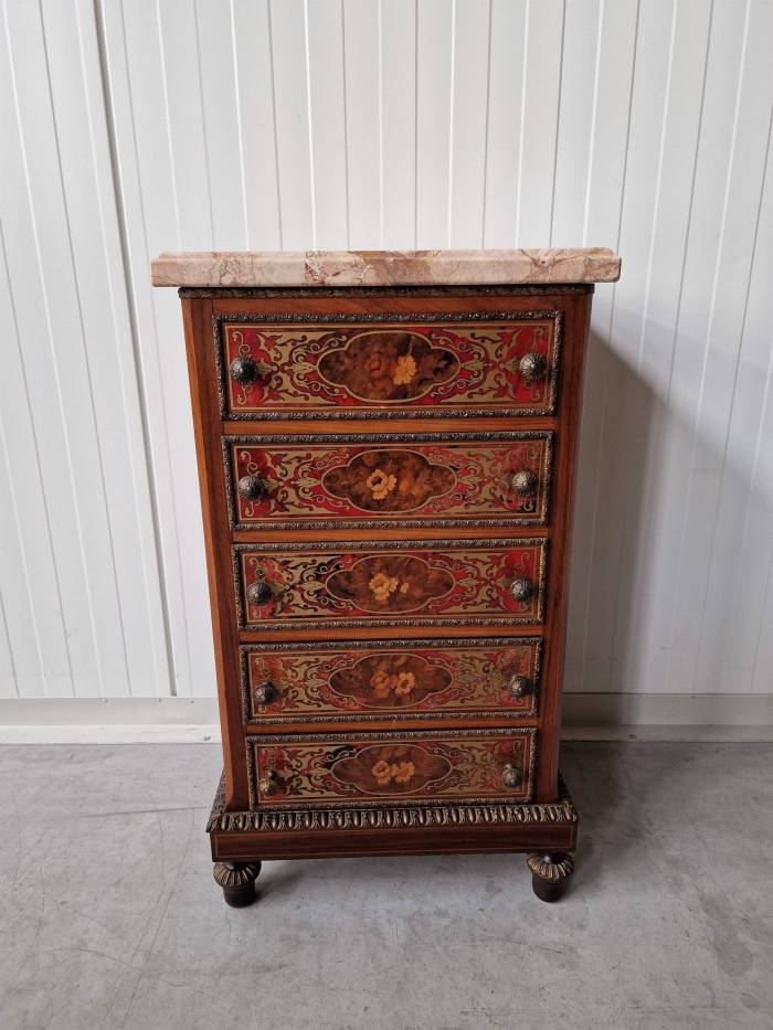 Boulle-style chest of drawers