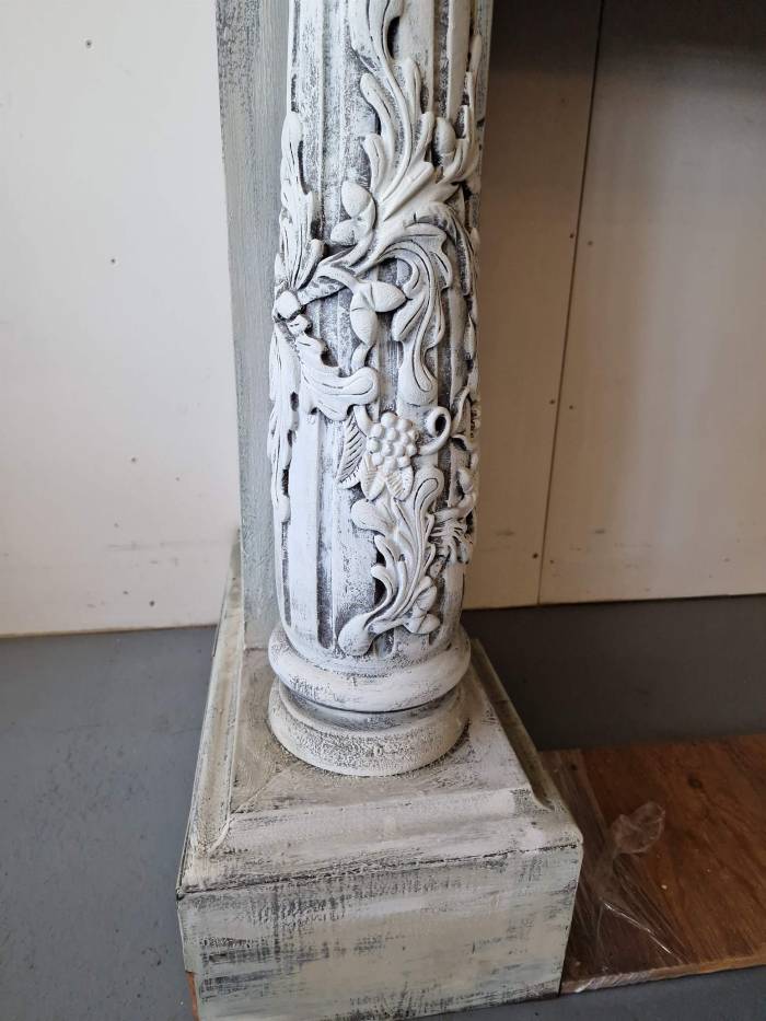 Beautifully carved fireplace portal