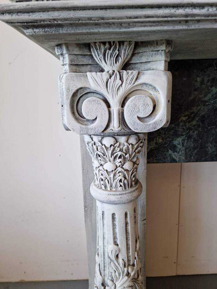 Beautifully carved fireplace portal