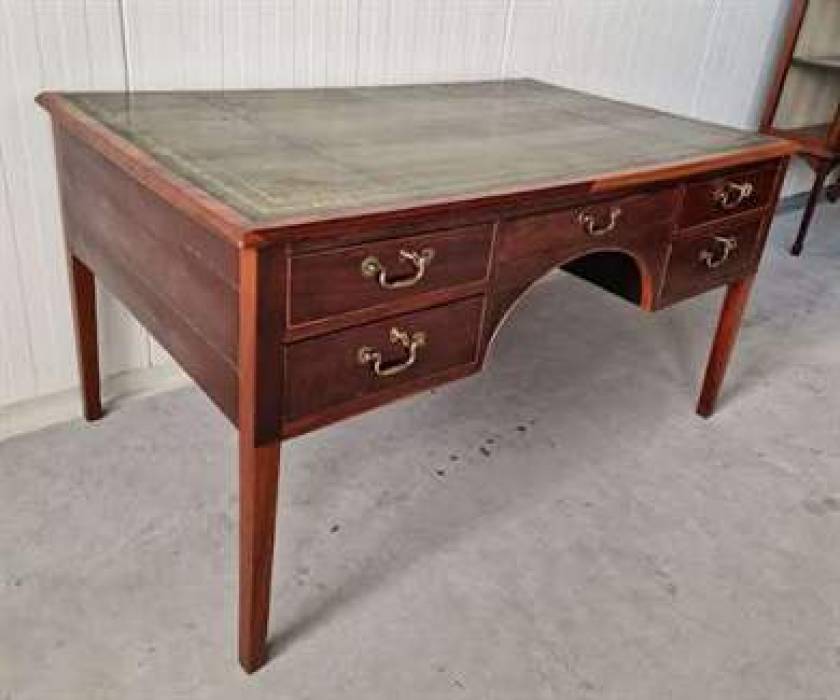 Restored antique two-sided desk