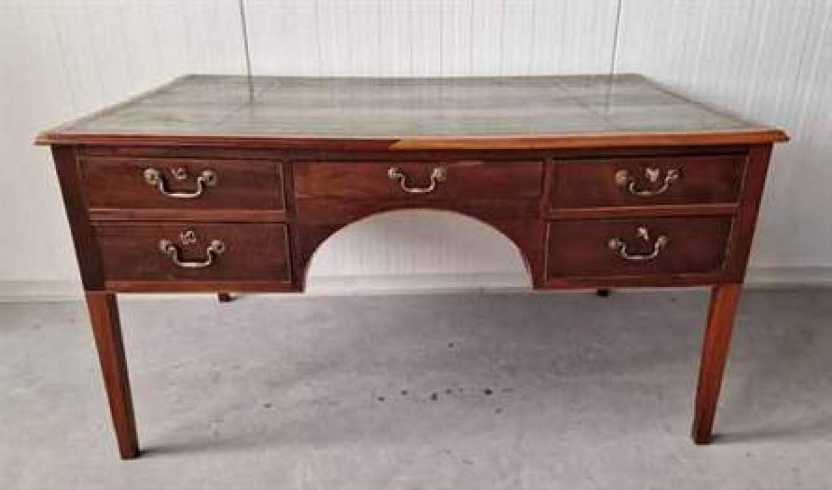 Restored antique two-sided desk