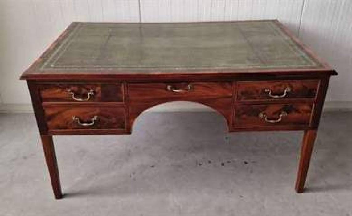 Restored antique two-sided desk