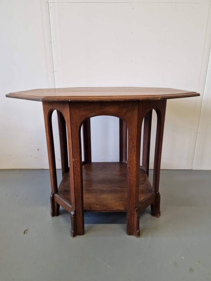 Art Nouveau octagonal table