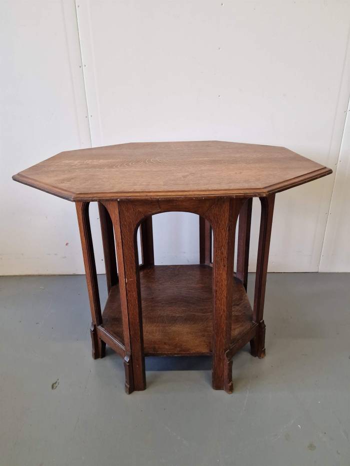 Art Nouveau octagonal table