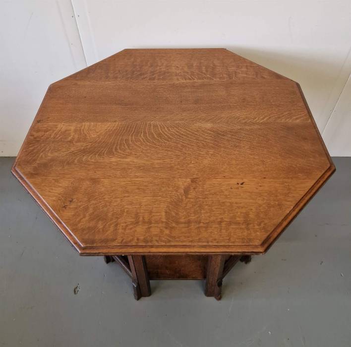 Art Nouveau octagonal table