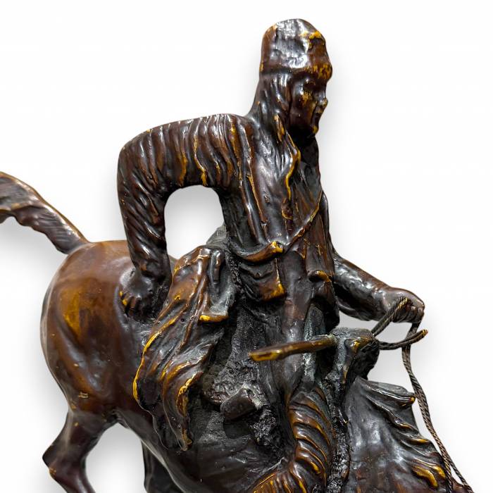 Frederic Remington Bronze Sculpture – “The Mountain Man”, 20th Century