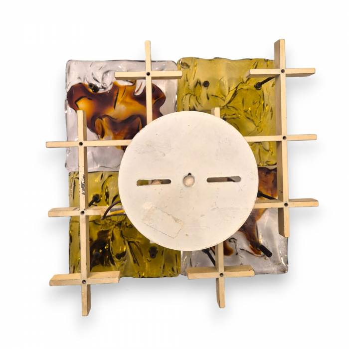 Toni Zuccheri for Venini – Set of `Cheerio` Patchwork Wall Lamps, 20th Century