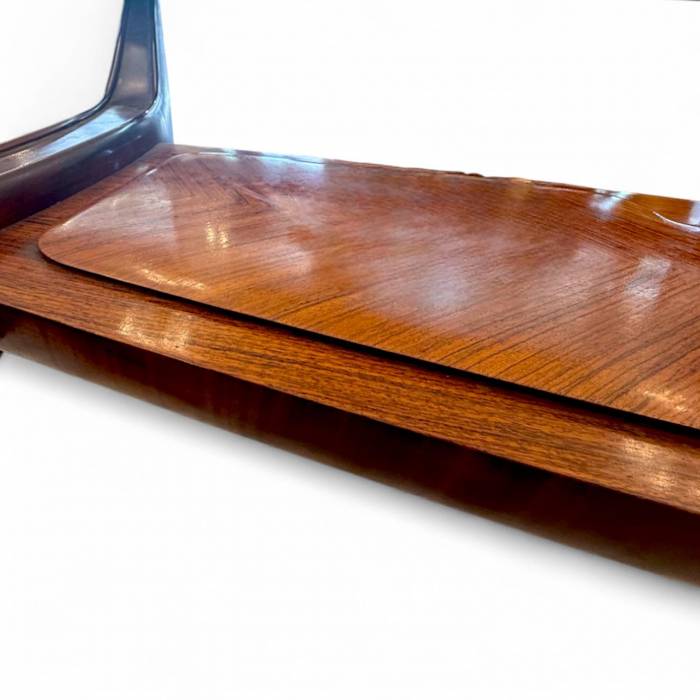 Dining Set with Glass-Top Table and Four Chairs by Vittorio Dassi