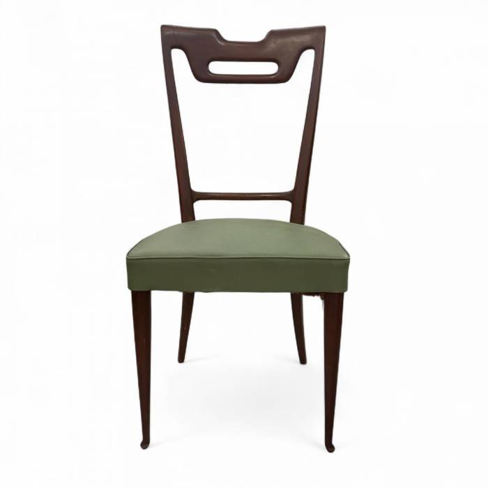 Dining Set with Glass-Top Table and Four Chairs by Vittorio Dassi