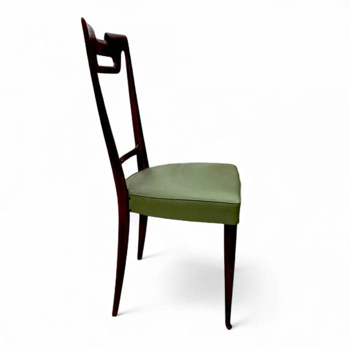 Dining Set with Glass-Top Table and Four Chairs by Vittorio Dassi